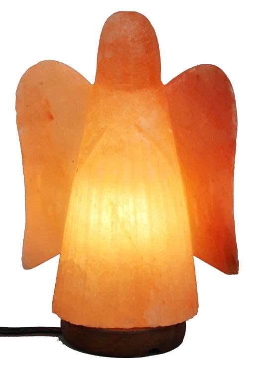 Natural Himalayan Fairy Rock Salt Lamp Hand Crafted Wooden Base | Crystal Lamp| Salt Lamps Himalayan Air Purifier Table Lamp
