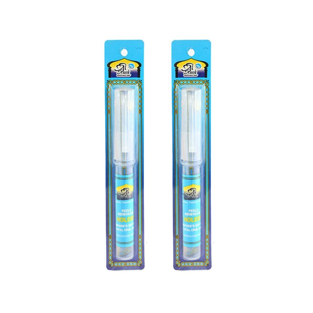 Miswak with Holder Natural Tooth Brush Wooden Fresh Stick Peelu Siwak (1)