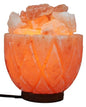 Salt Bowl Lamp with (Crystal Salt Chunks) Himalyan Salt Lamp Rock Salt Illuminant Home Decore Lighting Mood (Craft)